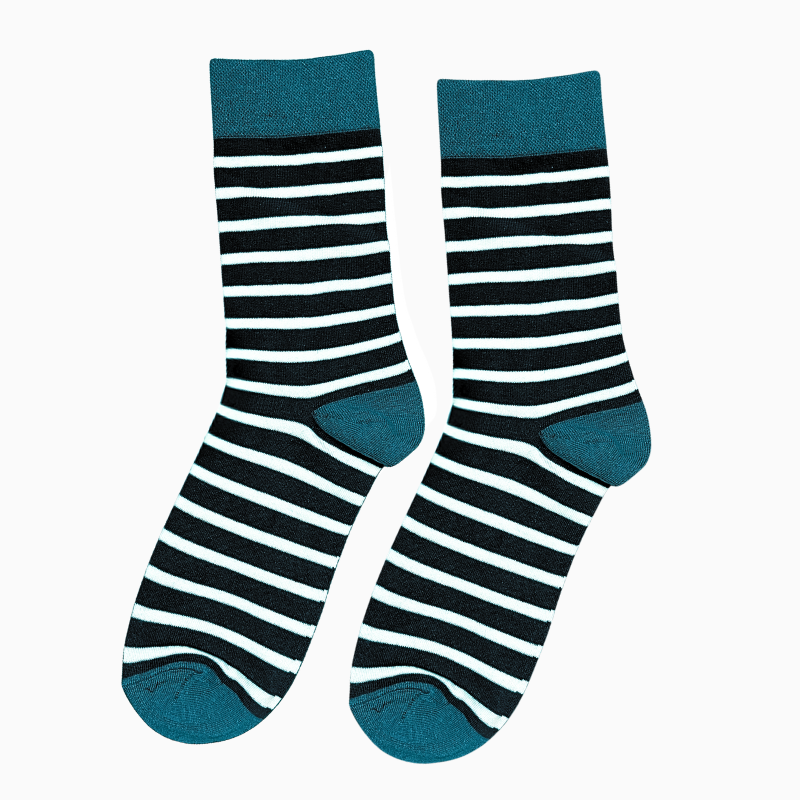 Green Stripe Socks
