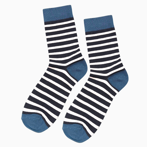 Blue Stripe Socks Blue Stripe Socks