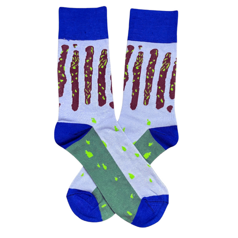 Blue Abstract Socks Blue Abstract Socks