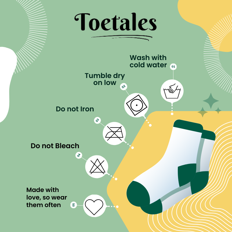 Toetales Socks Care Guide