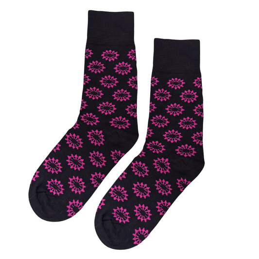 Purple Wheel Socks
