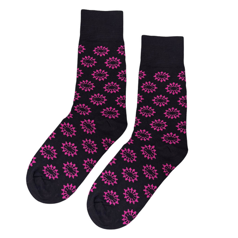 Purple Wheel Socks
