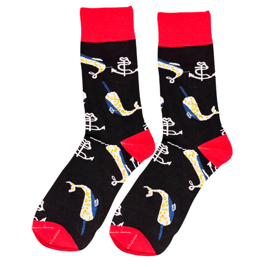 Shark & Anchor Socks