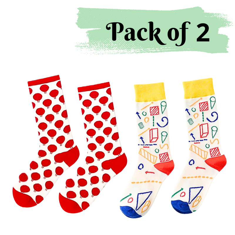 Bomb & Geometry Socks