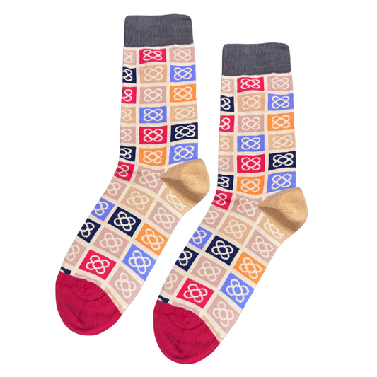 Red & Biege Socks