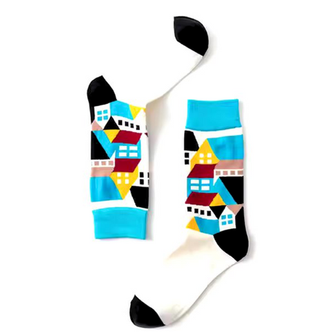 Blue House Socks