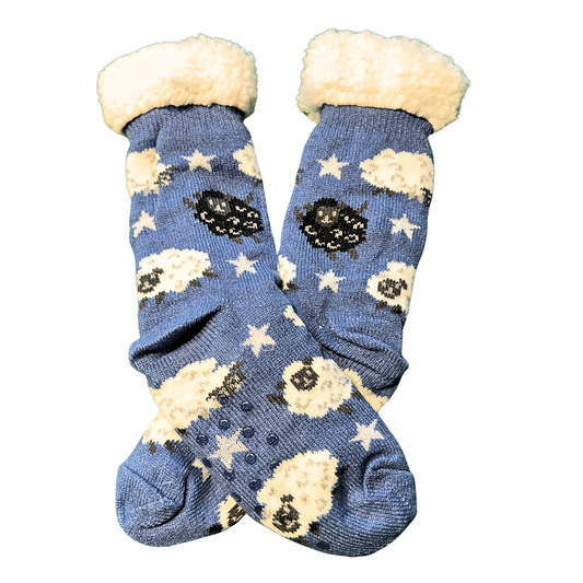 Blue Wool Socks