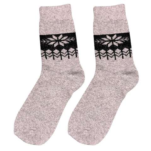Snowflake Wool Socks Combo