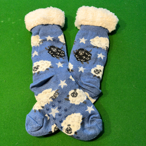 Blue Wool Socks