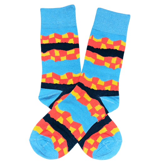 Blue Orange Socks