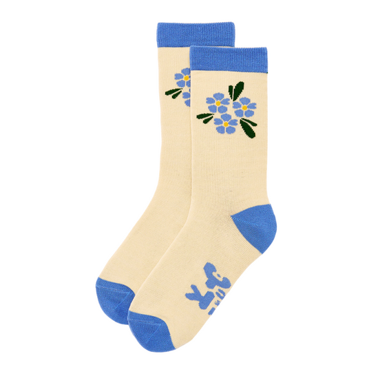 Blue Flower Socks