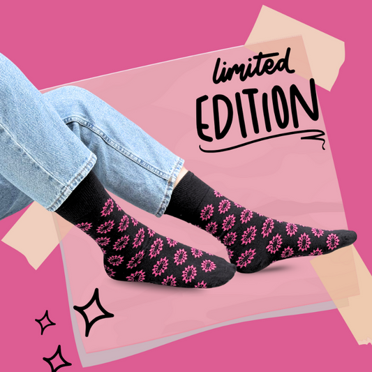 Purple Wheel Socks