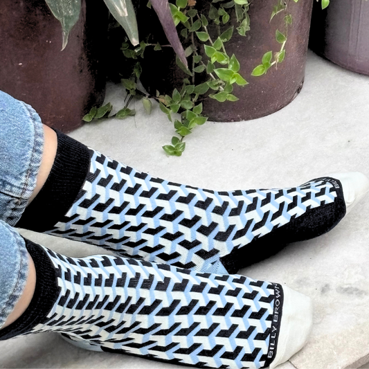 Navy Blue Pattern socks